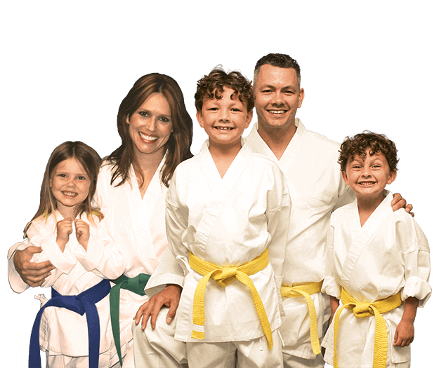 Martial Arts Lessons for Families in Pickering ON - Group Family for Martial Arts Footer Banner