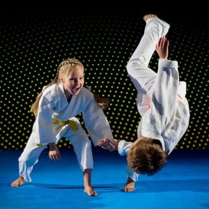 Martial Arts Lessons for Kids in Pickering ON - Judo Toss Kids Girl